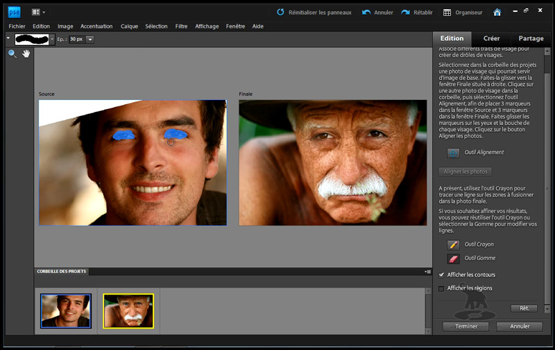 formation_photoshop_elements_9_photomerge_visages Formation Vidéo sur DVD Apprendre Adobe Photoshop Elements 9