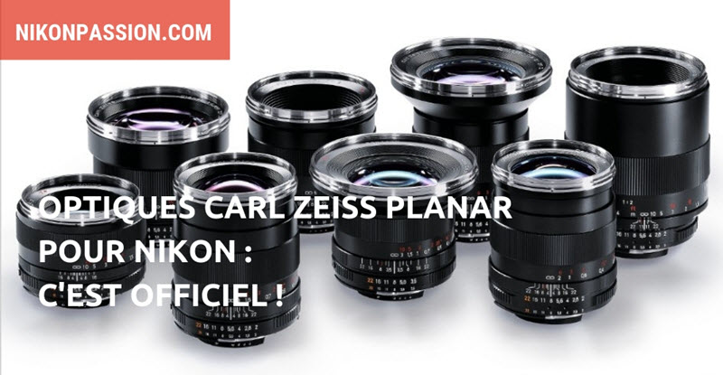 Optiques Carl Zeiss Planar pour Nikon