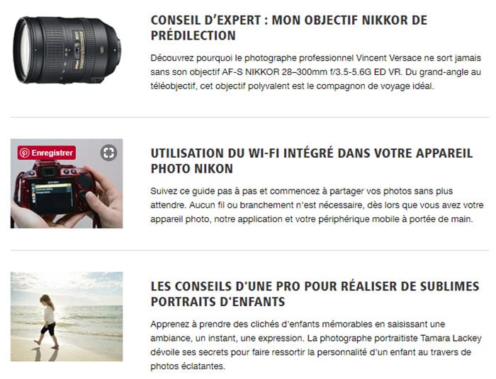 10 tutoriels photo sur le site Nikon France