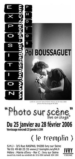 Pol Boussaguet expo photo Ivry sur Seine