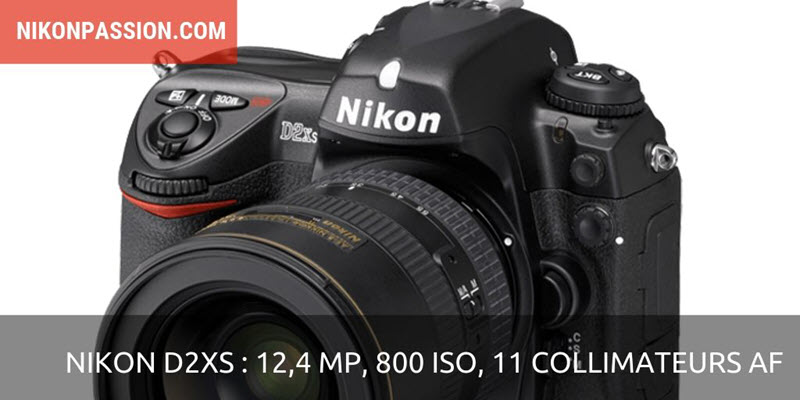 Nikon D2Xs : 12,4 Mp, 800 ISO et capteur AF 11 zones