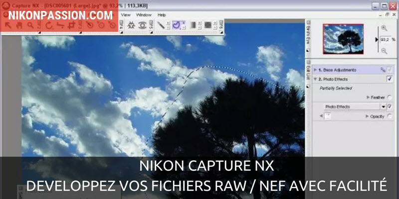 Nikon Capture NX, le logiciel de développement des fichiers NEF est disponible