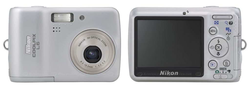 Nikon Coolpix L6 6.0 MP - Appareil Photo Numérique Compact Avec Zoom 3x - Argenté