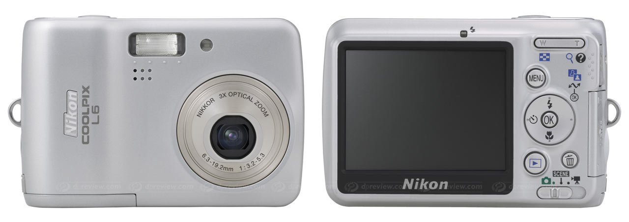 Nikon Coolpix L6, 6 Mp, 38-116 mm et une grande autonomie