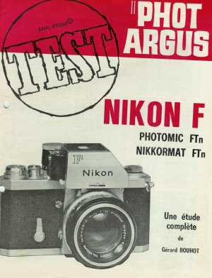 L’étude complète du Nikon F par G. Bouhot