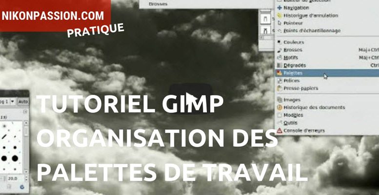 Tutoriel Gimp comment utiliser les palettes de travail