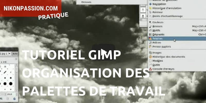 Tutoriel Gimp comment utiliser les palettes de travail