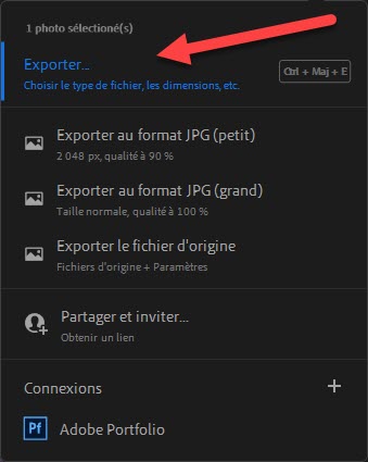 Comment réduire la taille des photos avec Lightroom Cloud