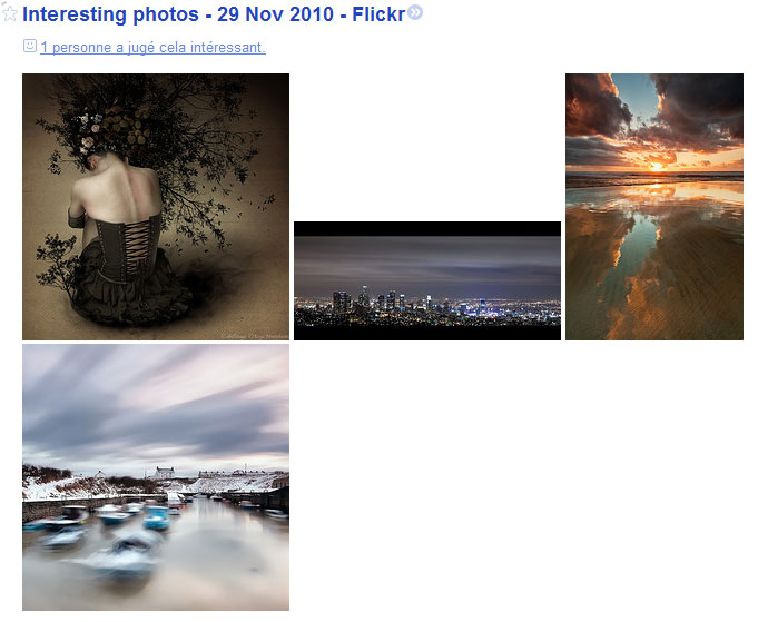 Flickr Most Interesting photos