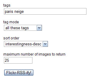 Flickr recherche par mot cle