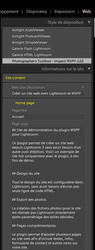 Comment créer un site web avec Lightroom