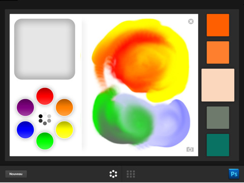 copie d'écran d'Adobe Color Lava pour iPad