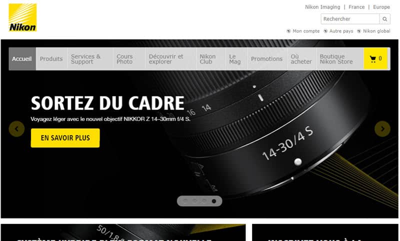 Tous les sites Nikon France