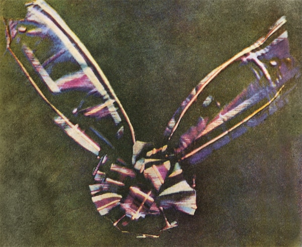 première photo couleur réalisée par Maxwell, le tartan ribbon