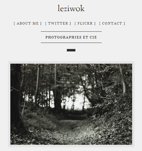 exemple de site Tumblr pour les photographes