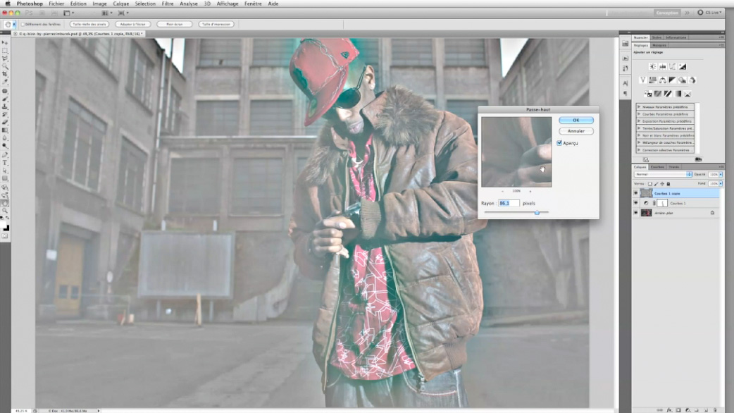 tutoriel traitement d'image dans Photoshop par Pierre Cimburek