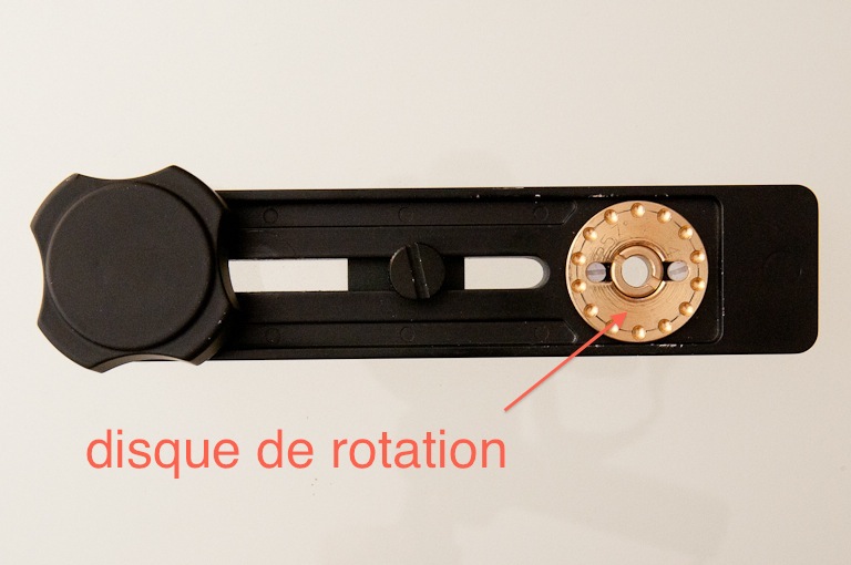 disque de rotation pour faire des photos panoramiques