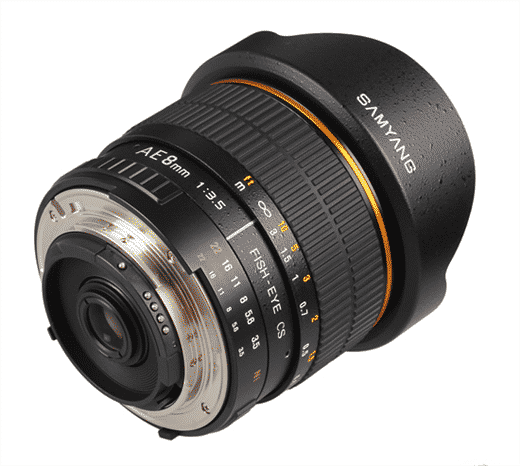 Nouveau Samyang 8mm Fish-Eye, avec CPU pour les boîtiers Nikon