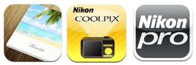 3 applications iPhone, et iPad pour Nikon