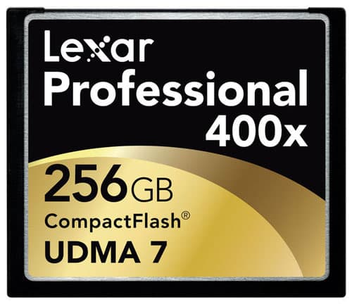 Lexar Compact-Flash 256 Go : 400x et 60Mo par seconde