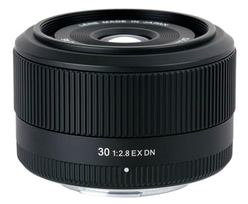 Nouveau Sigma 30mm f/2.8 EX DN pour boîtiers hybrides Micro 4/3 et Sony Nex