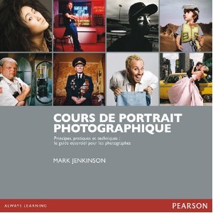 couverture du livre Cours de portrait photographique par Mark Jenkinson chez Pearson