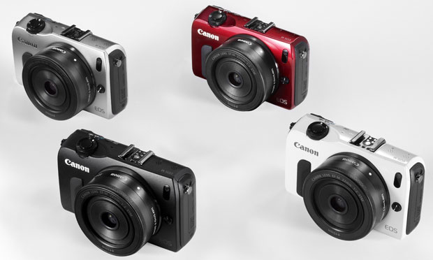 Canon EOS M : gamme complète et différents coloris