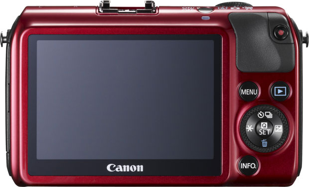 Canon EOS M : vue de dos