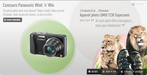 Concours "Wish'n win" Panasonic, gagnez l'objet technologique de vos rêves
