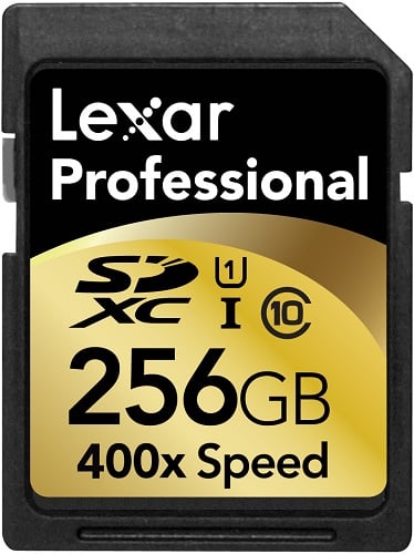 Carte Mémoire Lexar SDXC UHS-I 256 Go 400x, la première carte 256