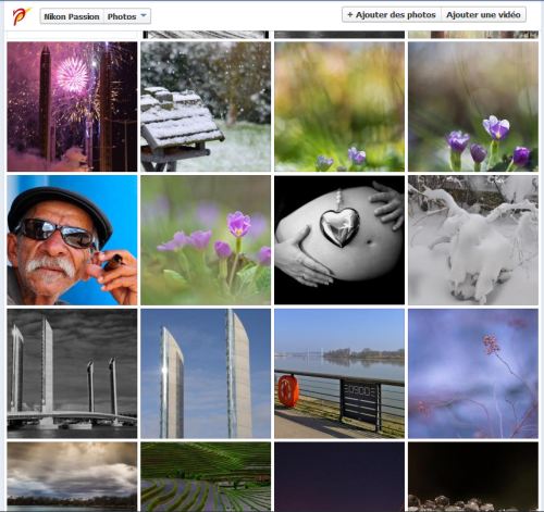 albums photo sur la page Facebook Nikon Passion