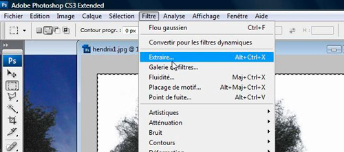 Tutoriel Photoshop CS3 gratuit : détourer un personnage avec l'outil Extraire