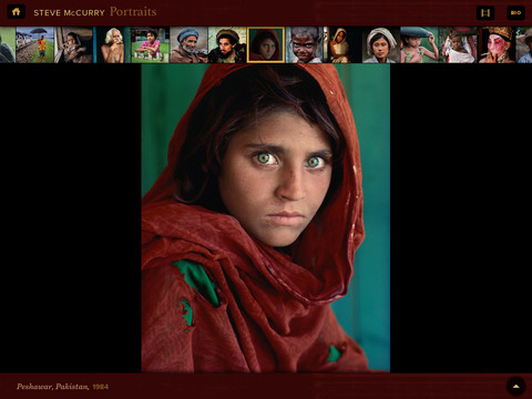 200 portraits de Steve Mc Curry dans votre iPad gratuitement !