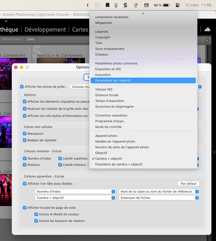 Comment régler les options d'affichage de Lightroom Classic