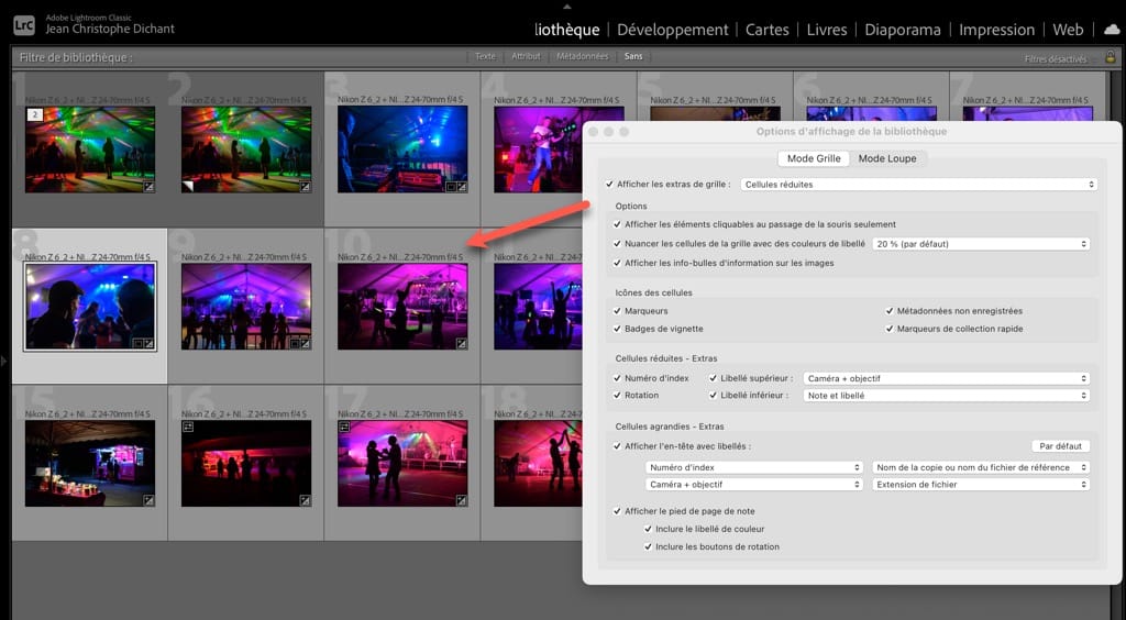 Comment régler les options d'affichage de Lightroom Classic