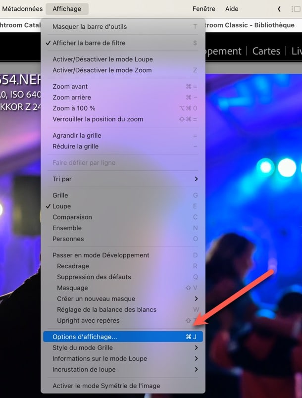 Comment régler les options d'affichage de Lightroom Classic