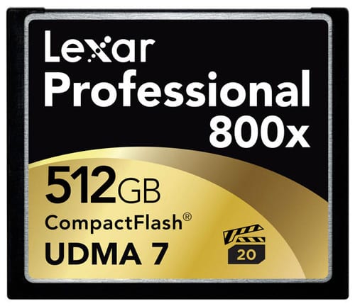 Lexar CF Professional 800x 512Go