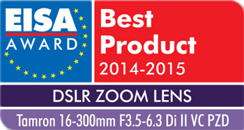 Prix EISA pour le Tamron 16-300mm f/3.5-6.3 Di II VC PZD MACRO