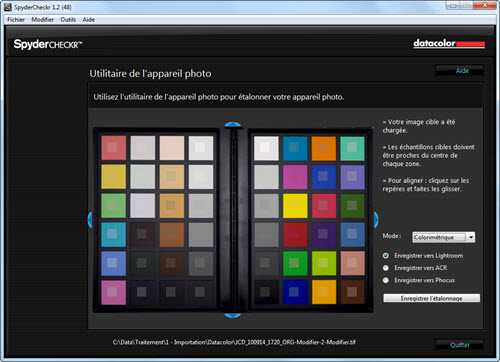 Test logiciel Datacolor SpyderCheckr