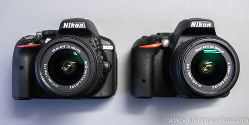Comparaison Nikon D5500 - Nikon D5300