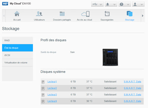 Test Western Digital NAS MyCloud EX4100