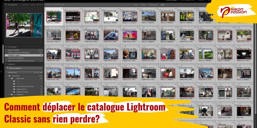 Comment déplacer le catalogue Lightroom Classic ?