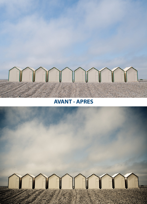 Post-traitement : avant-après