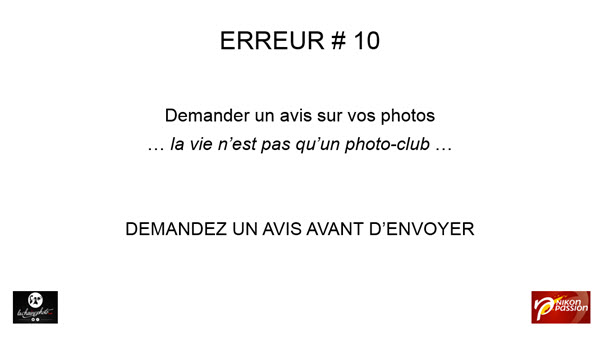 10 erreurs à ne pas commettre pour soumettre vos photos à publier