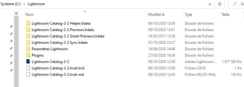 Quels fichiers et dossiers sauvegarde avec Lightroom