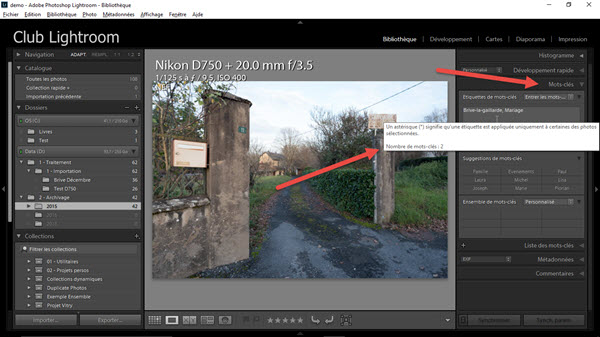 compteur de mots-clés Mise à jour Lightroom CC 2015.6 et Lightroom 6.6