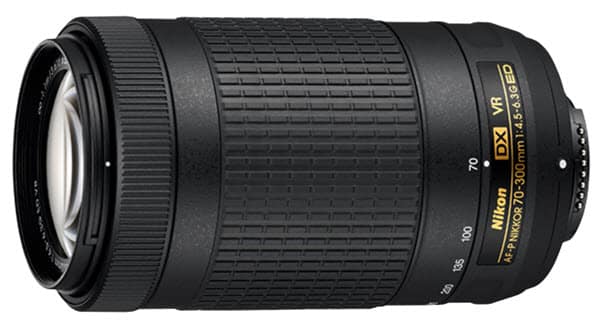 Objectif Nikon AF-P DX 70-300 mm f/4.5–6.3G ED objectif Nikon pas cher