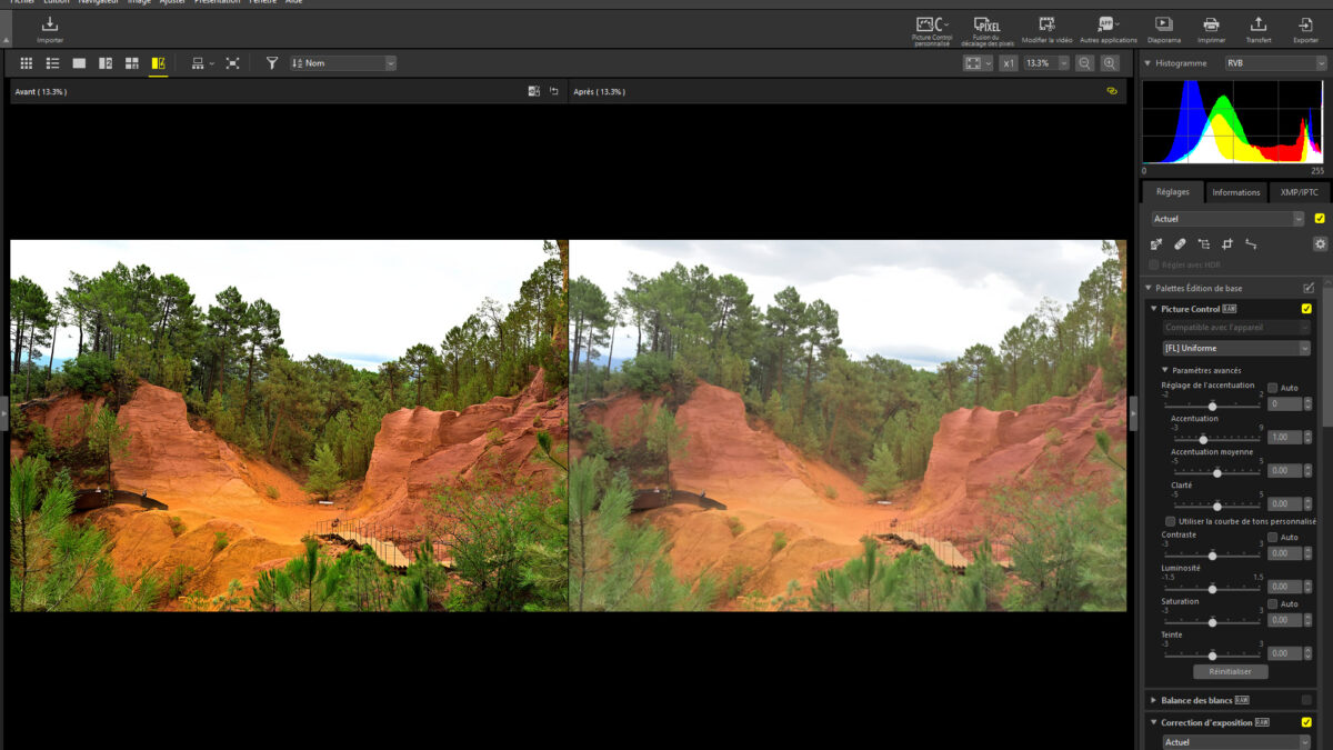 Comment utiliser les Picture Control Nikon (avant-après)