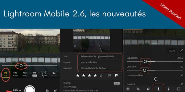 Adobe Lightroom Mobile 2.6 pour iPhone et iPad, Android 2.2.2
