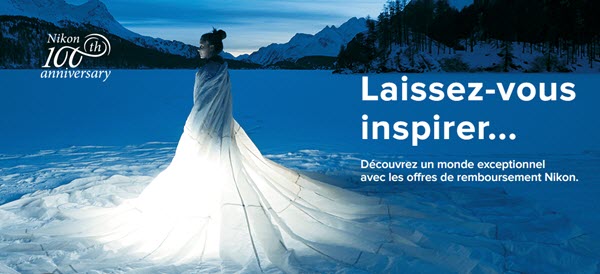 Promotions Nikon Hiver 2017-2018, jusqu'à 100 euros remboursés sur reflex, compacts et objectifs